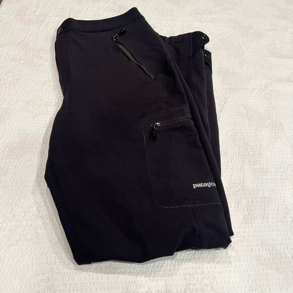 Patagonia black snow ski pants for women size 14 - Picture 1 of 11